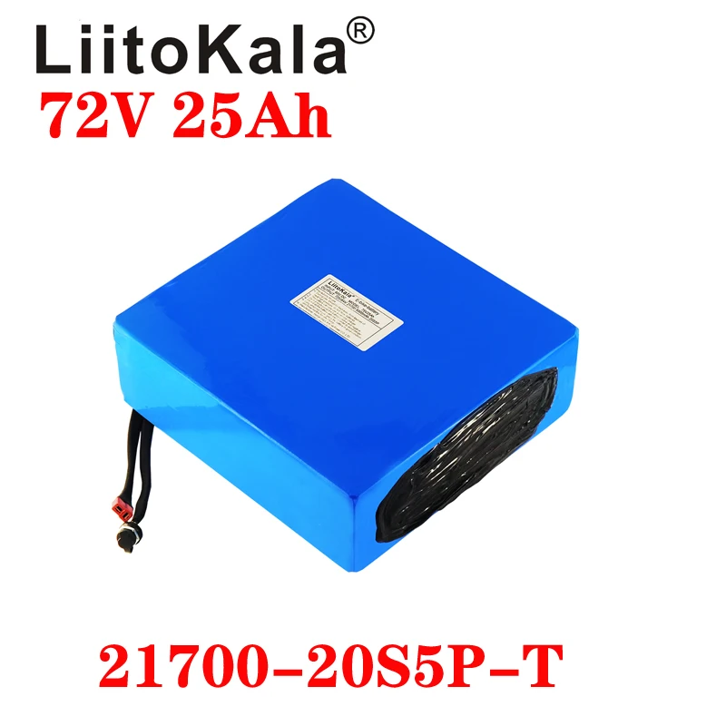 LiitoKala 72V 20Ah 21700 Lithium Pin 20S4P 84V Xe Đạp Điện Xe Tay Ga Xe Máy BMS Cao Cấp Pin + 5A Sạc