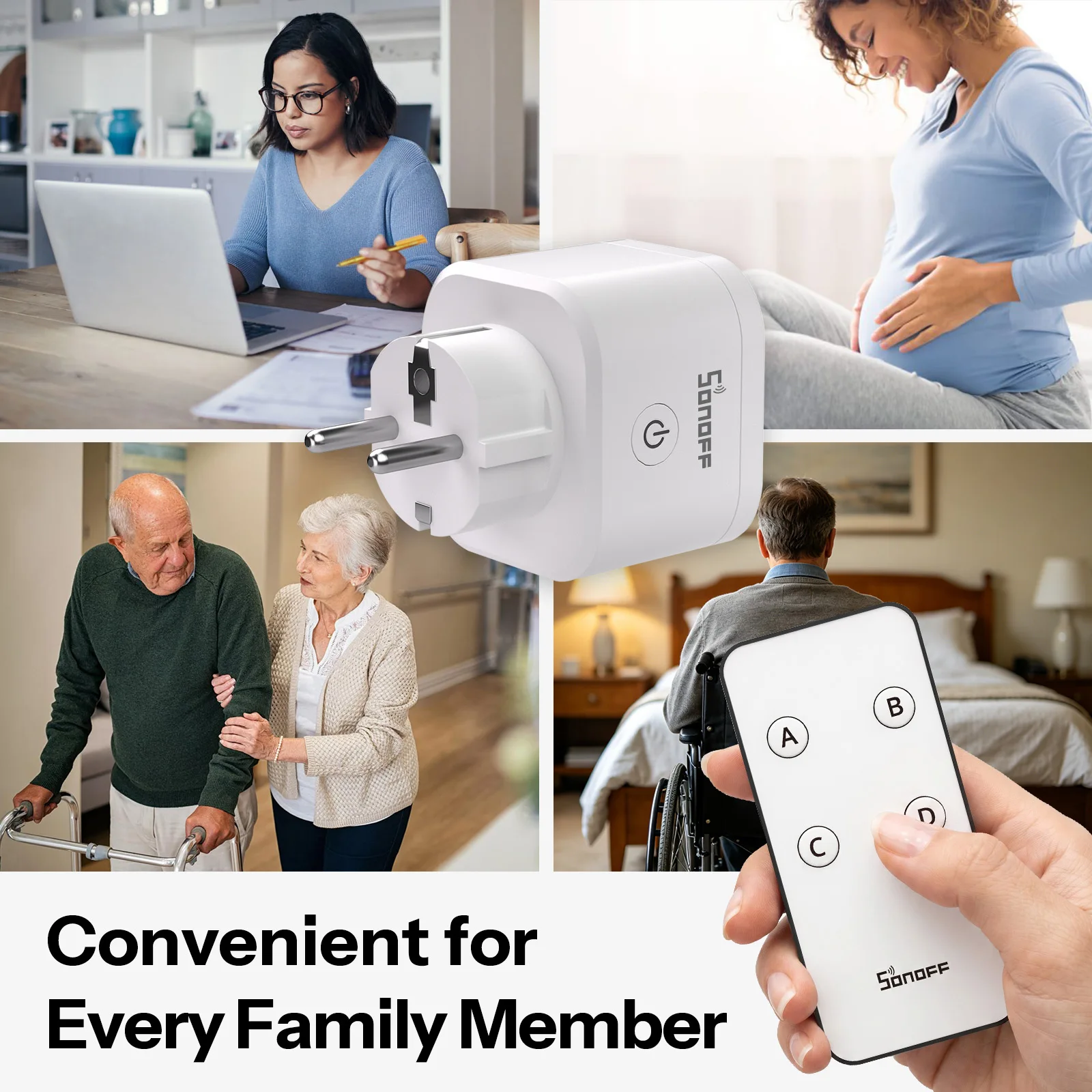 SONOFF S61STPF Inteligentna wtyczka WiFi z obsługą Matter S61s TPF Inteligentne gniazdko z funkcją monitorowania energii i zużycia prądu, kompatybilne z Matter — zdjęcie produktu 6