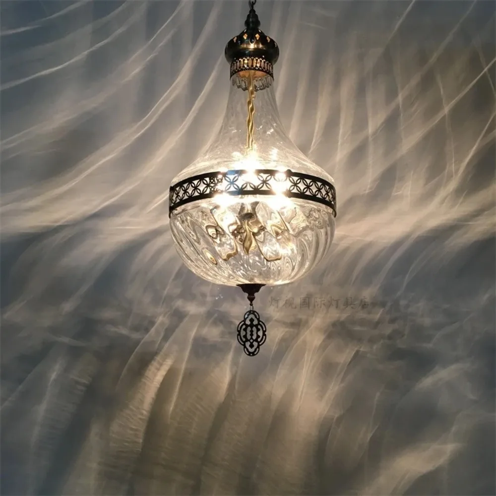Dining Room Bedroom Cafe Hotel Middle East Glass Turkish Chandelier Vintage Exotic Romantic Alien Living Room