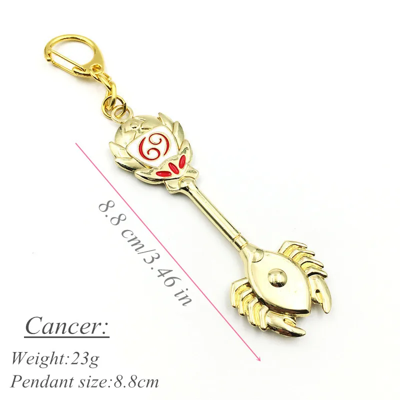 Cartoon Anime Fairy keychain Lucy Zodiac Key Chains for Men Women Enamel Pendant Key Ring llaveros Survivor Jewelry