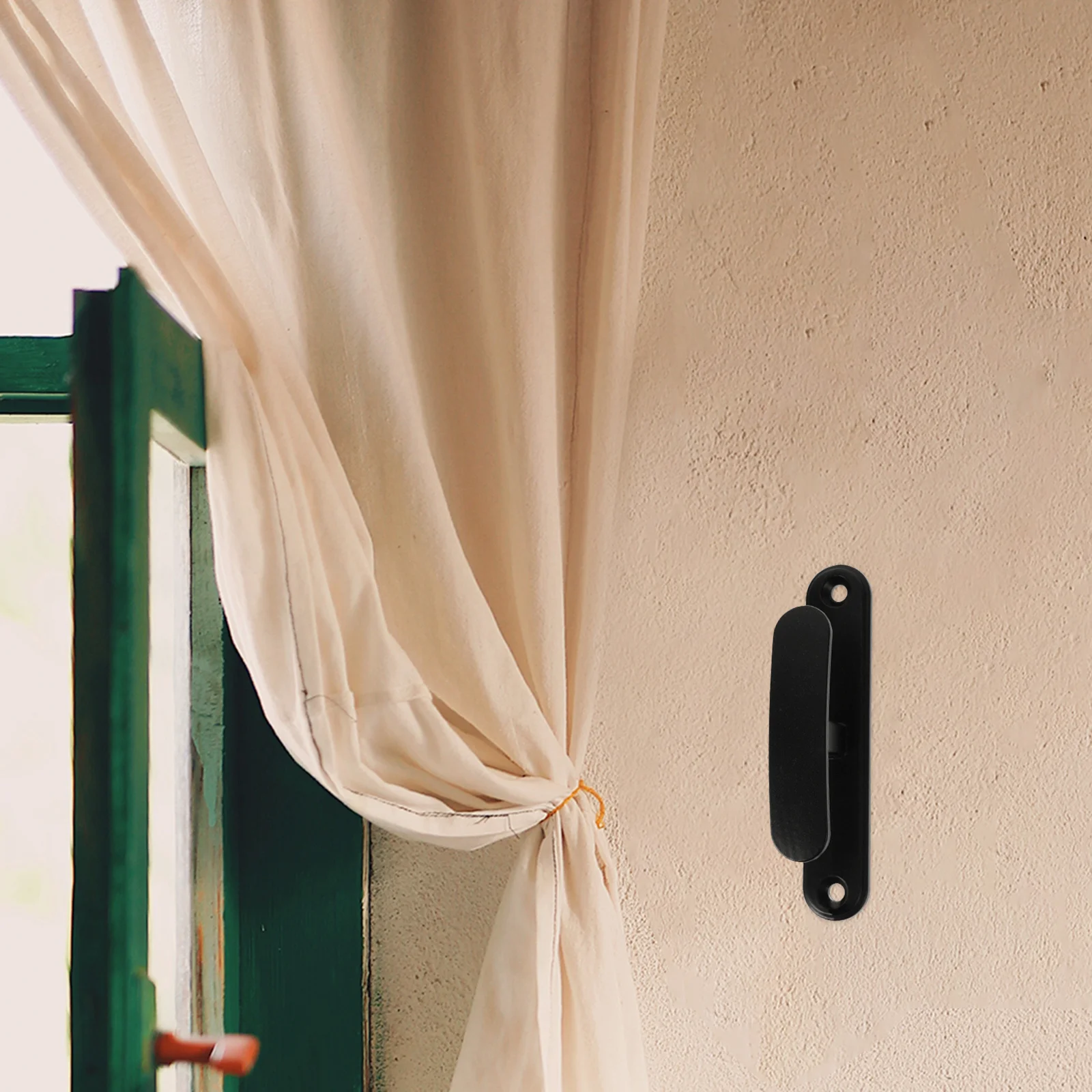 

2pcs Decorative Drapery Metal Hook Wall Mounted Clothes Hanger For Bathroom Kitchen Shower Curtain Accessories Aluminum Alloy