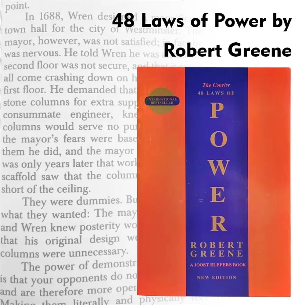 

Краткое руководство по 48 законам власти. Книга на английском языке. Автор: Роберт Грин. Политическое лидерство. Политическая философия. Мотивационные книги для взрослых.