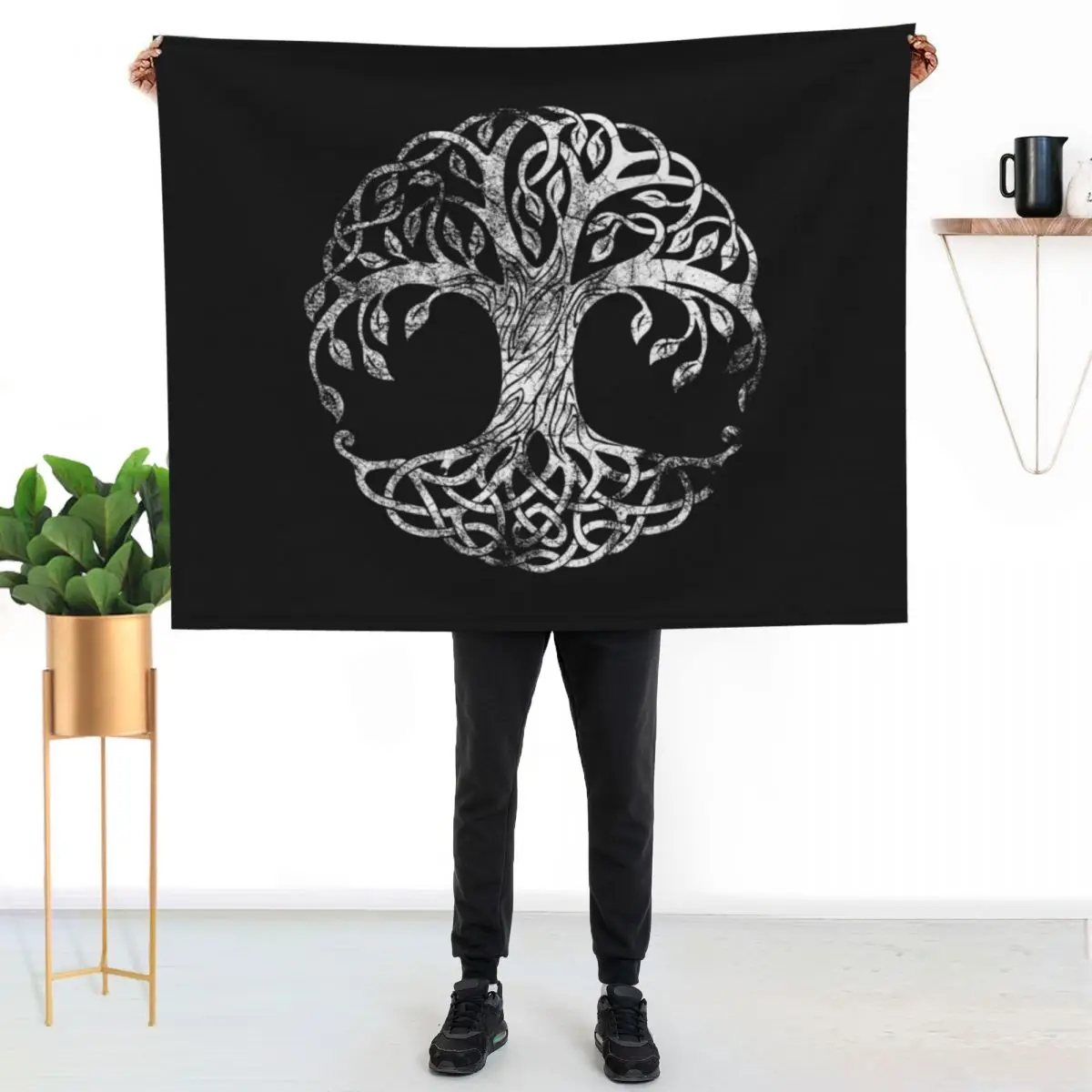 

Yggdrasil - Sacred Tree Of Life Throw Blanket Fade Resistant Durable Throw Blanket
