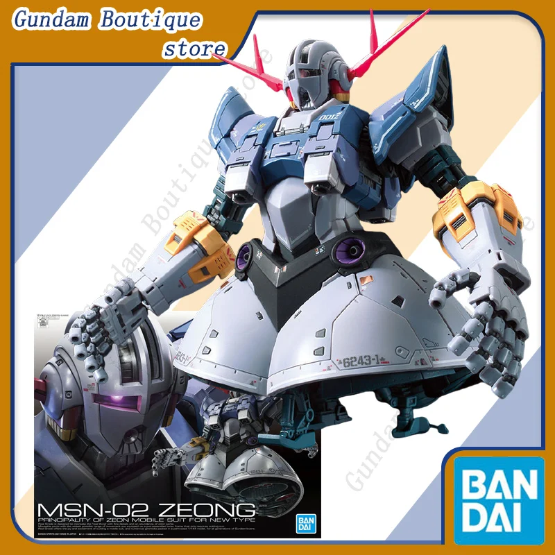 Bandai Genuine RG MSN-02 ZEONG Gundam Anime Action Figure Robot Periphery Collectible Assembly Model Toy Ornament Gift Children