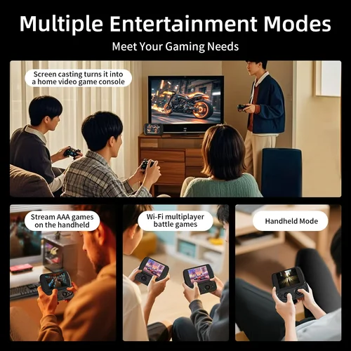 Imagen 2 del producto ANBERNIC RG Slide Consolas de videojuegos portátiles consolas de videojuegos 4,7 ''120Hz pantalla táctil salida DP procesador Unisoc sistema operativo Android PSP PS2