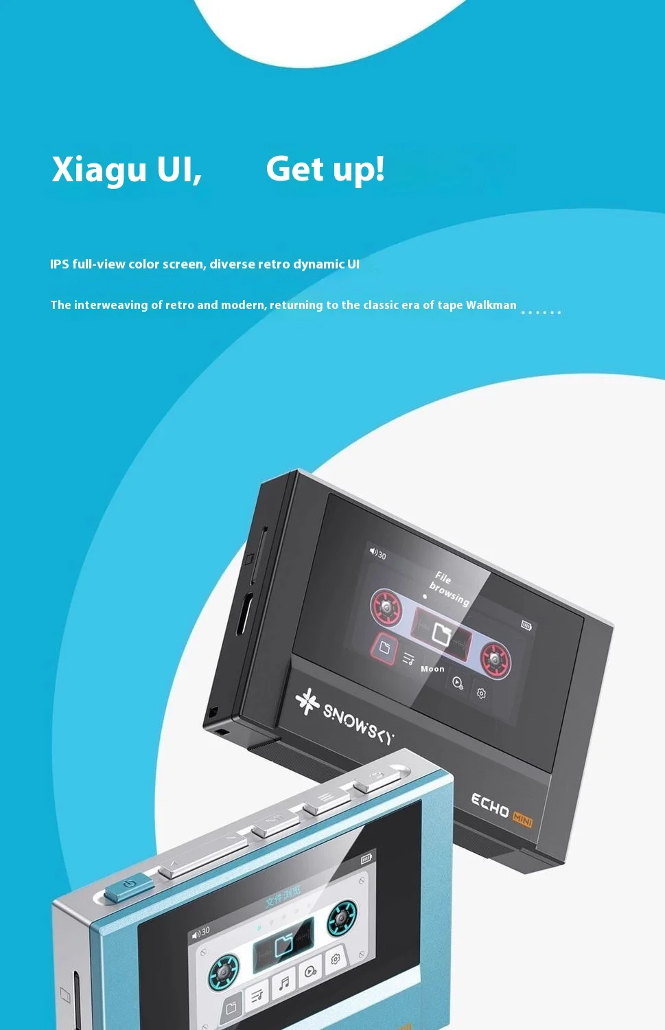 FiiO/Fiiao Snow ECHO MINI MP3 portátil sin pérdidas Bluetooth