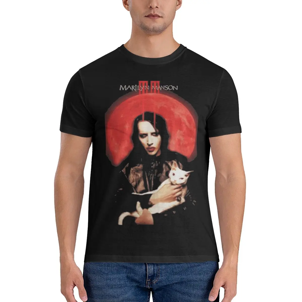 Marilyn Manson Men\'s Classic Unisex Cotton T-Shirt for Men & Women, Classic Tee