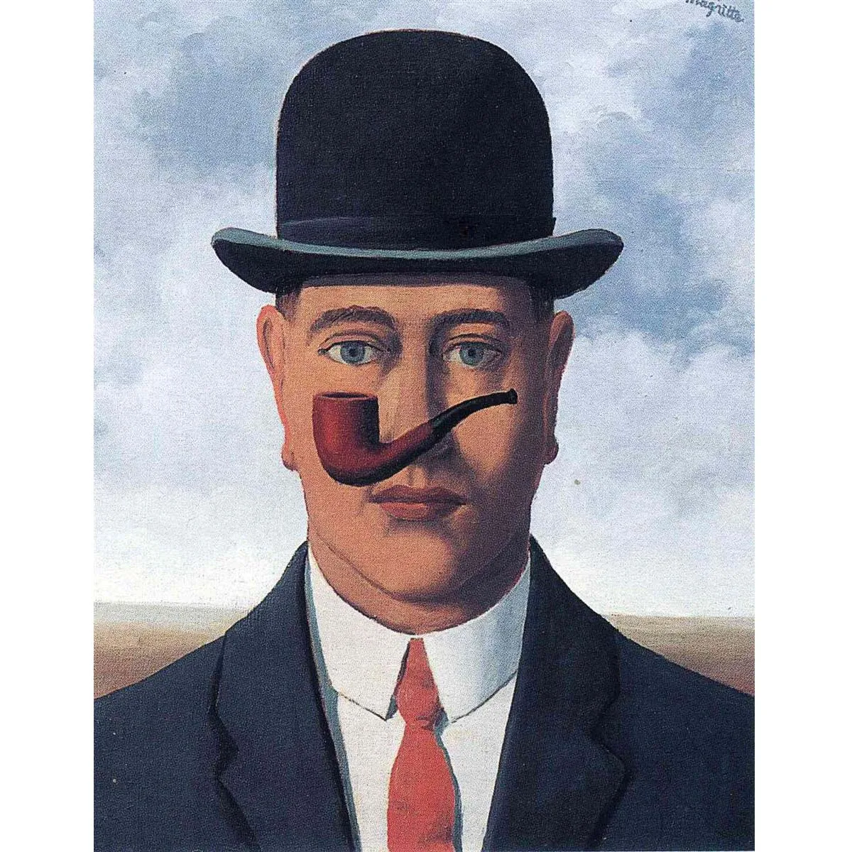 Hand painted hight quality reproduction of Good faith by Rene Magritte Painting wall art picture Free shippping home decoration