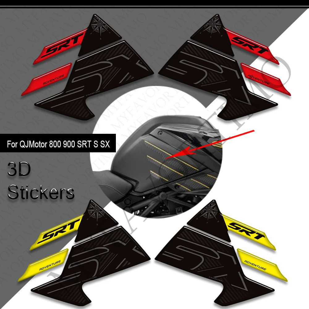 Motorcycle For QJMotor QJ Motor SRT 800 900 S X SX Tank Pad Cap TankPad Gas Fuel Oil Kit Knee Fender Protector Stickers Decals