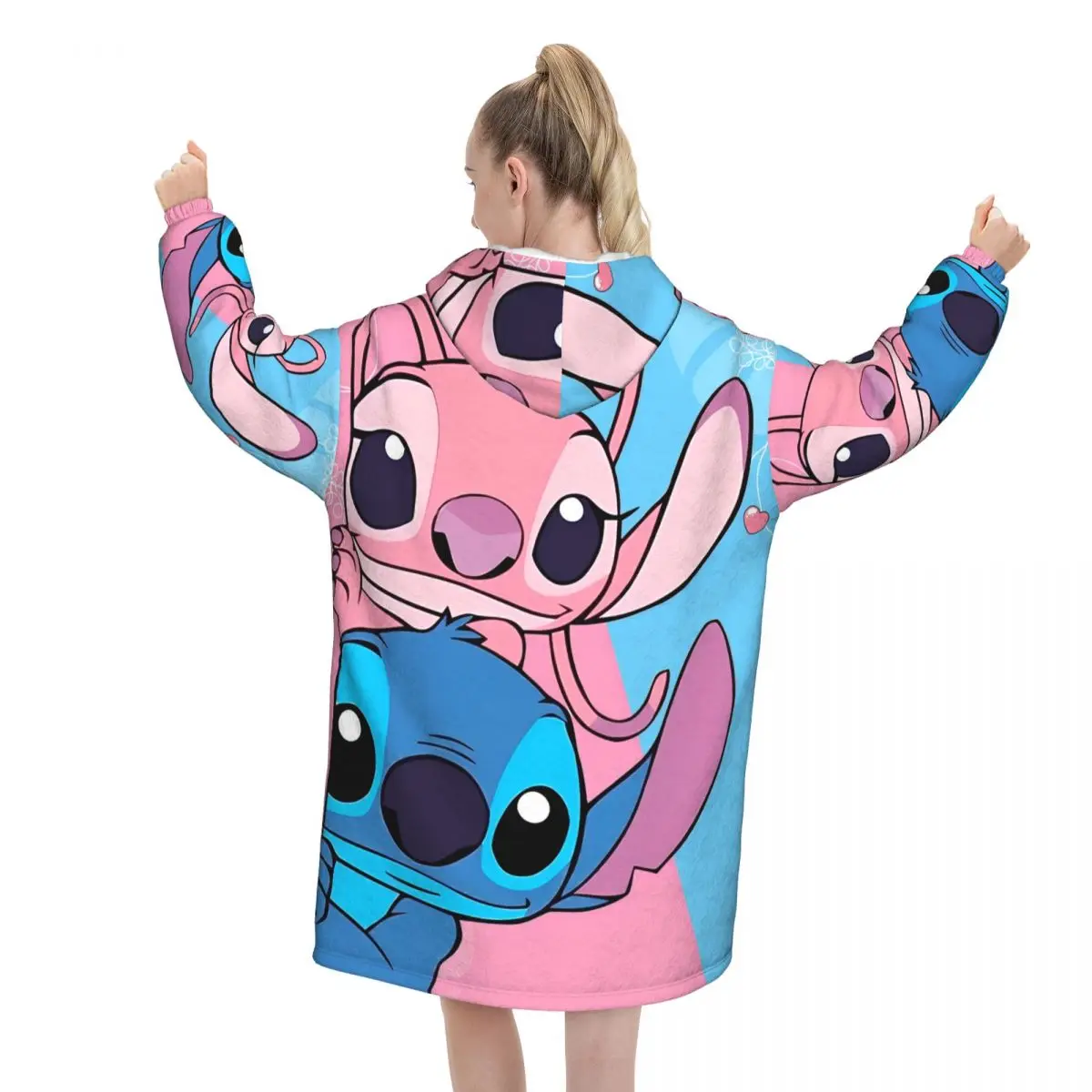 Couverture à capuche avec points, surdimensionnée, portable, cadeaux chauds pour femmes, filles, petite amie