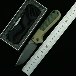 LEMIFSHE NEW Redoubt-430BK Mark D2 Blade Nylon Fiber Handle Camping Kitchen Hunting Pocket Outdoor EDC Tool Folding Knife