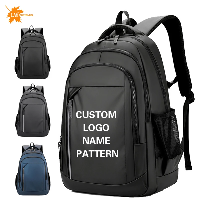 Customized Men's Backpack with Printed Logo Name Fashionable Women's Backpack Lightweight Backpack Personalized Pattern