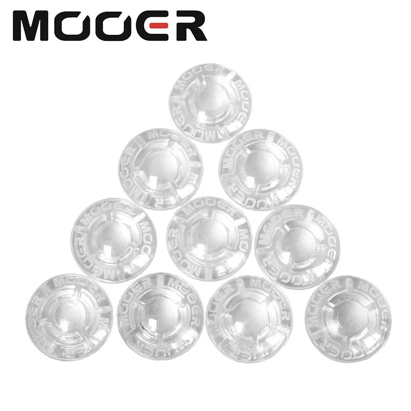 10pcs 11-11 Mooer SHROOMS Footswitch Toppers Candy Plastic Bumpers Electric Guitar Effects Pedal Protector