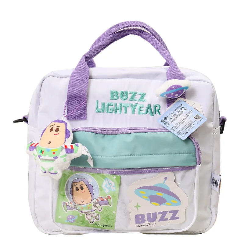 New Disney Buzz Lightyear Strawberry Bear Crossbody Cute Plush Doll ciondolo Canvas Leisure borsa per Computer da esterno di grande capacità