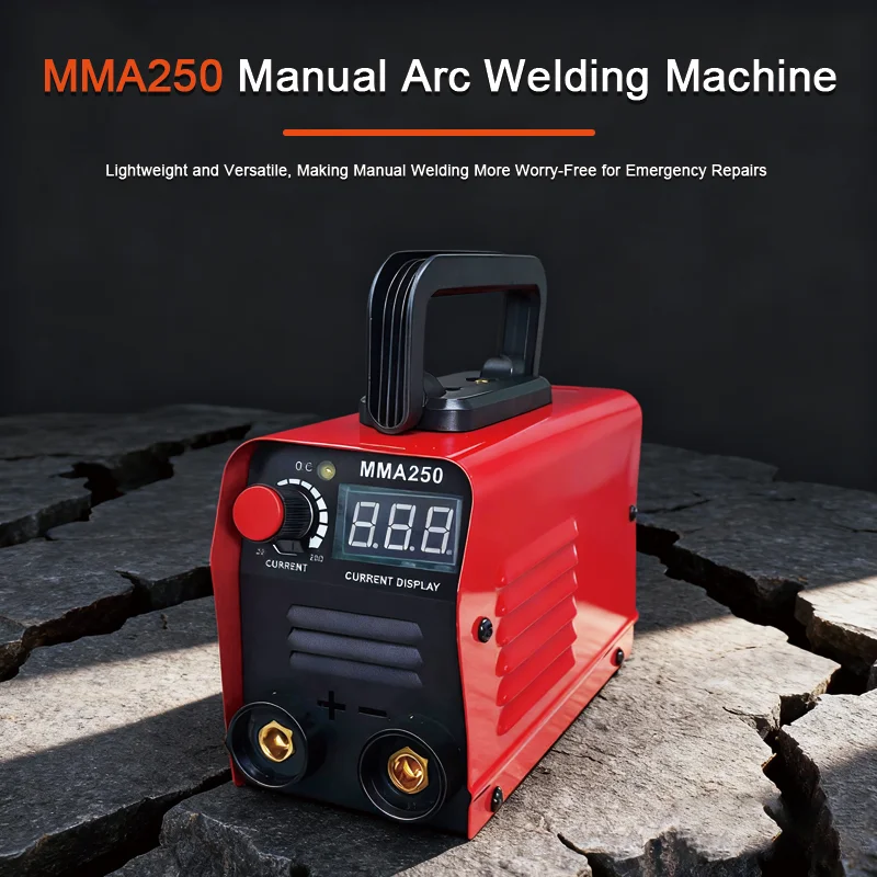 

Красный мини-сварочный аппарат MMA250, бытовой, малогабаритный, 220В/110В, портативный, ручная сварка, идеально подходит для начинающих