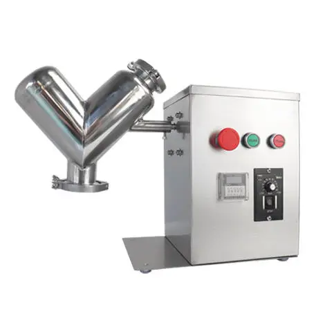 VH2 Lab Mini Small V Blender Mixer Farm Industries V-Shaped Dry Powder Granule Agitator Mixer 220V Lab Powder Blender