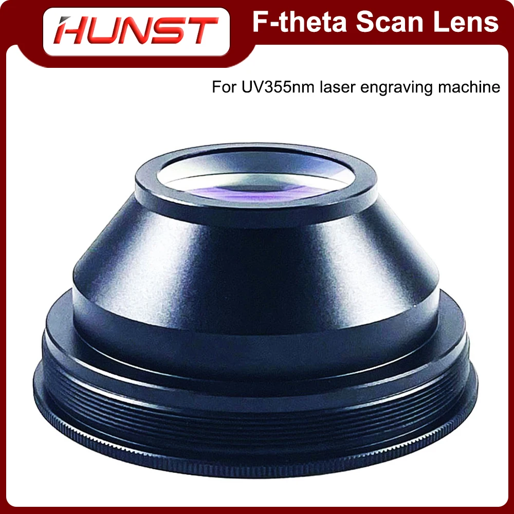 HUNST F-theta scanning field lens 355nm UV laser scanning lens 110X110mm 200X200mm 300X300mm for laser marking machine