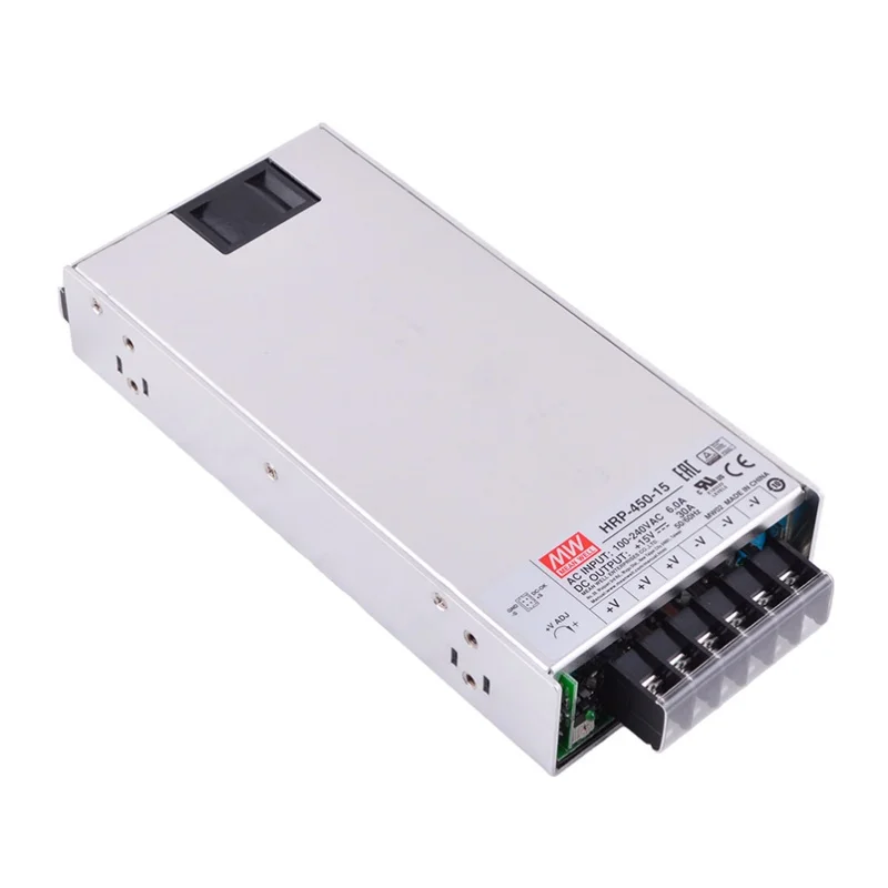 

Серия HRP-450 MEAN WELL HRP HRP-450-7.5 HRP-450-12 HRP-450-15 HRP-450-24 HRP-450-36 HRP-450-48 450 Вт, одноканальный выход с PFC