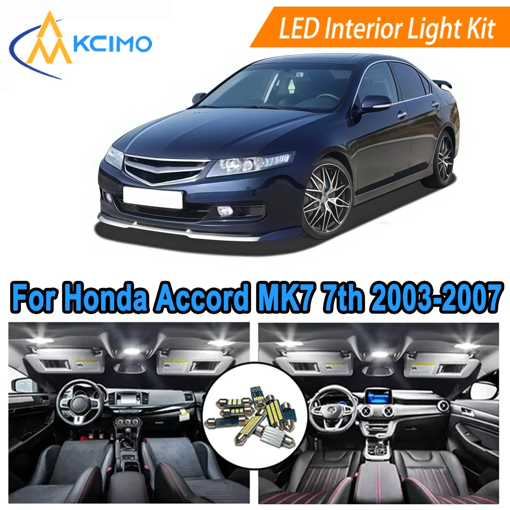 

Interior Lights LED Bulbs For Honda Accord MK7 7th (2003-2007) Dome Map Door Lights, License Plate Light, Trunk Light Bulbs