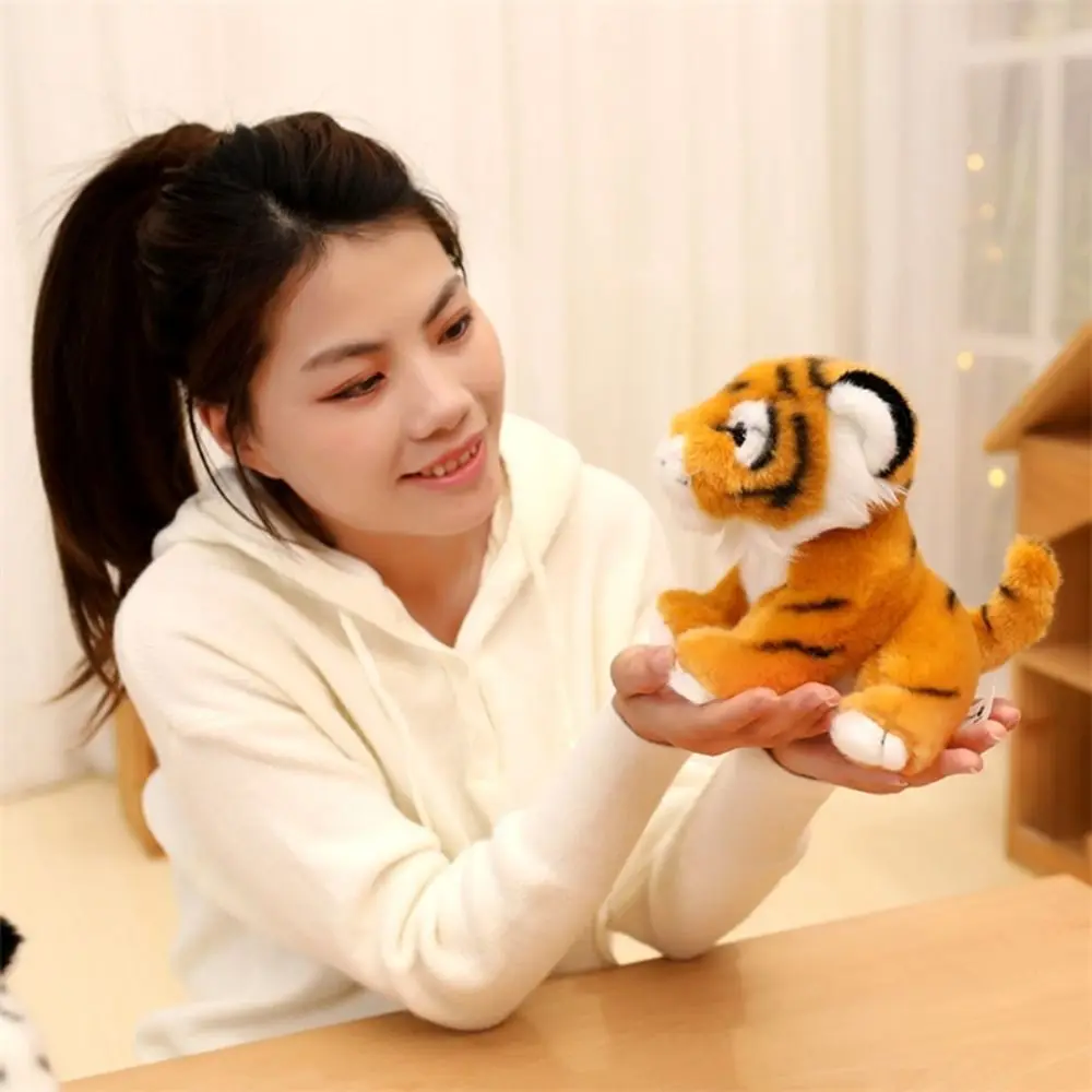 

Fluffy Simulation Tiger Plush Toy Soft Cartoon Tiger Stuffed Doll 14-25cm Cute Forest Tiger Pillow Dolls Car Decor