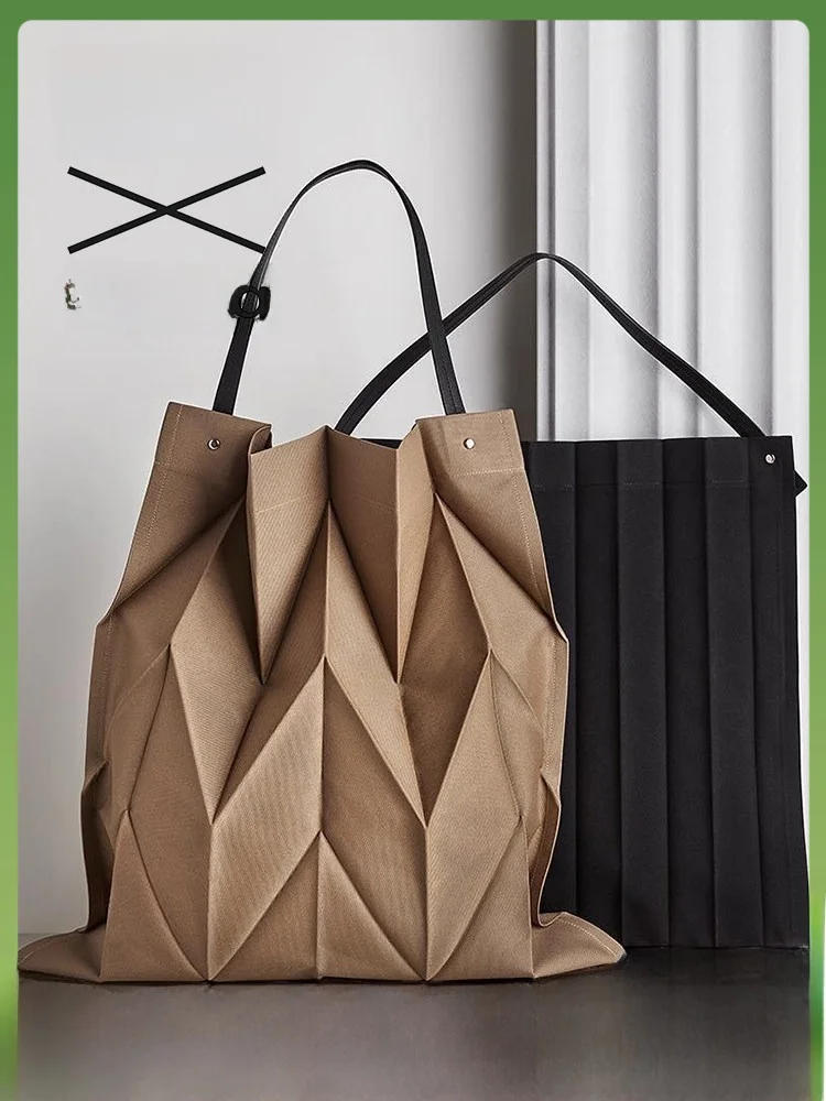 

Сумка-тоут Iittala IXI Series для женщин, на плечо, для дома, модная холщовая сумка, складная, из жесткого полиэстера, на одно плечо