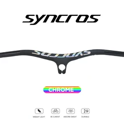 SYNCROS Carbon Fiber Mountain Integrated MTB Handlebar, Chrome Style, 30-110mm, FRASER IC SL, 8 -17 -25 Degree