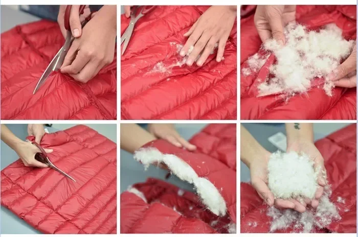 Leichte Daunen jacke Frauen plus Größe weiße Enten Daunen jacke Innen stoff mantel Damen lange Winter mütze abnehmbare Kapuze weiblich – Detail 14