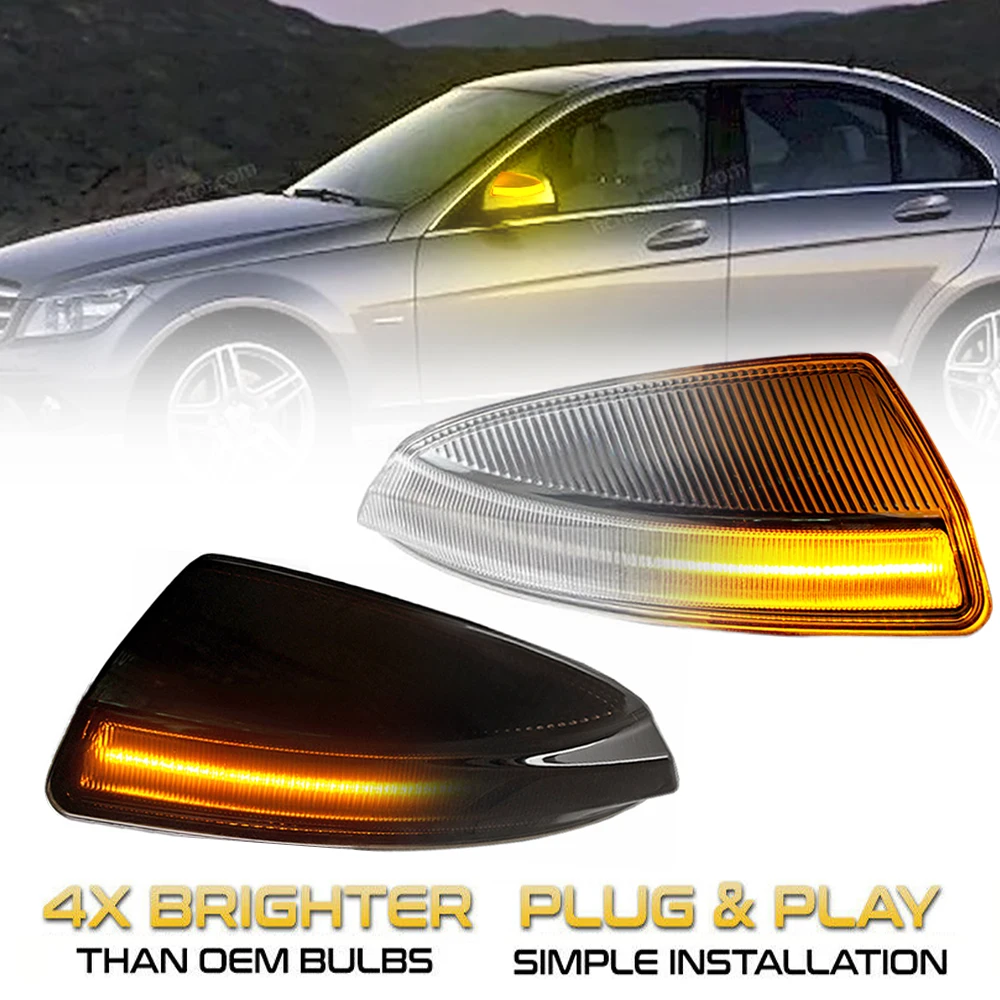 LED Dynamic Turn Signal Light Side Mirror Indicator Blinker For Mercedes Benz Vito W204 S204 C300 C180 C200 C220 C250 C230 C350