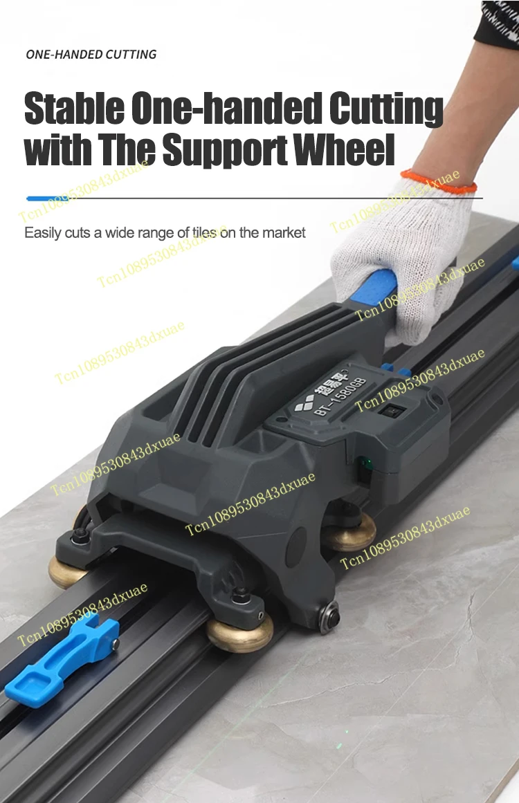 New Aluminum Alloy Body Laser Infrared Manual Push Knife Floor Tile Handheld Thickened Tile Cutting Knife