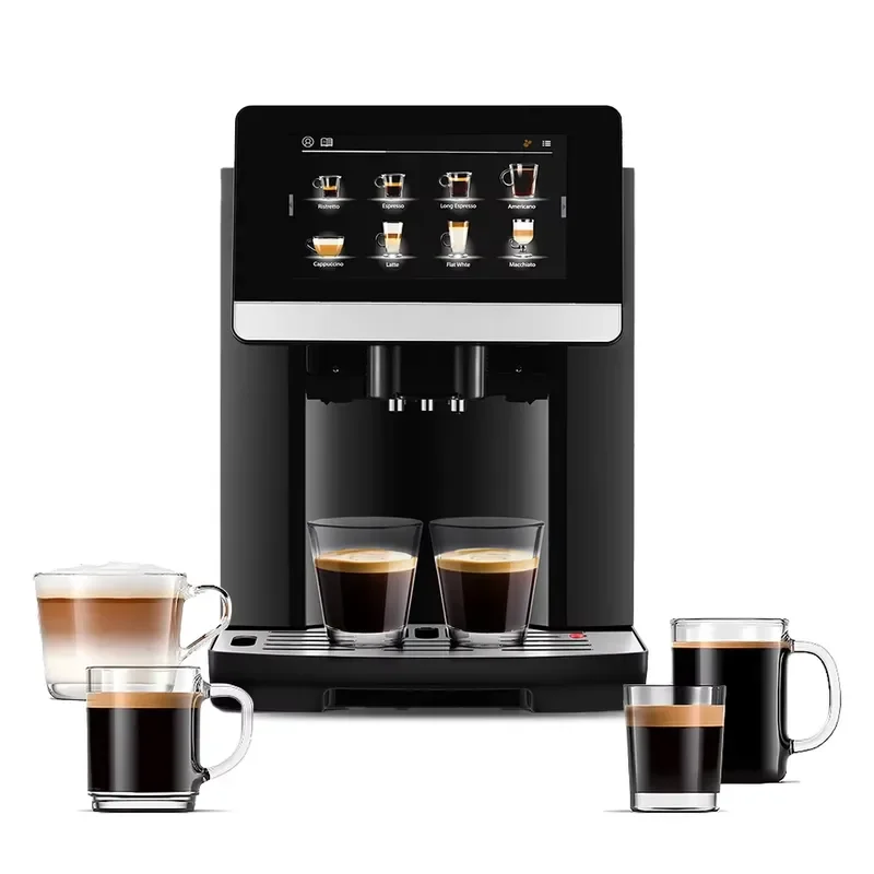 for OEM Smart Automatic Touch Screen Espresso Coffee Maker Machine Electric Home Commercial Use Fully Auto Brewing Device