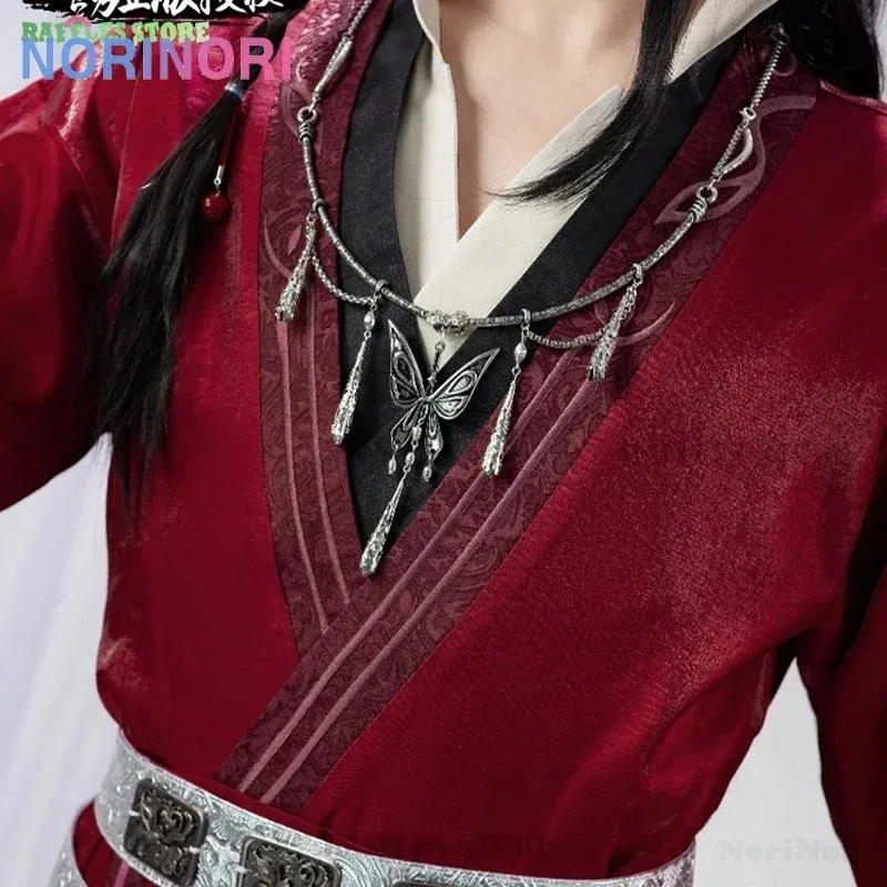 

Tgcf Tian Guan Fu Hua Cheng cosplay costume wig huatih heaven OFFICIAL'S blessing anime cosplay red suit tiangancifu Hanfu