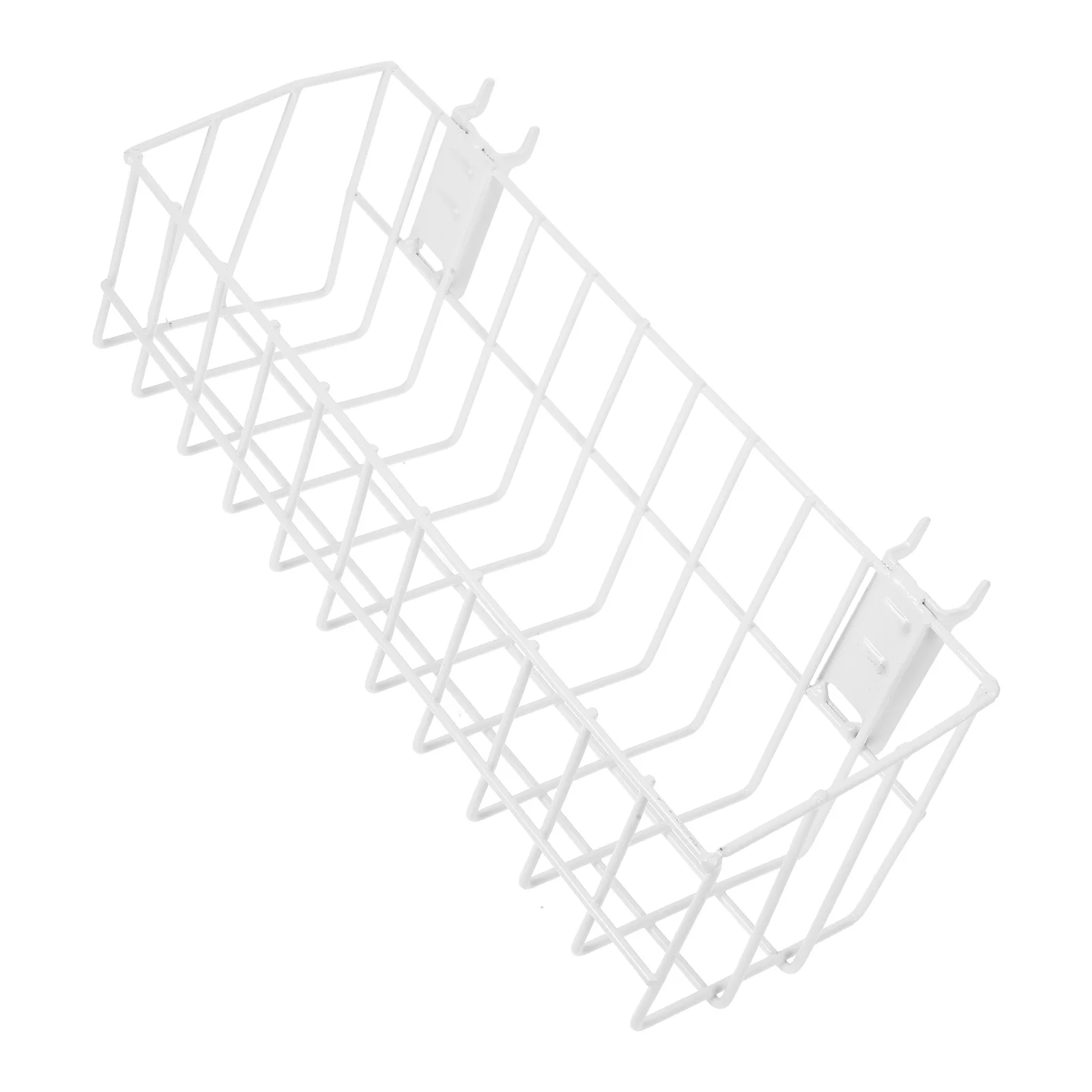 

Small Hanging Bookshelf Stainless Steel Wire Basket Rack Storage Holder for Nursery Classroom Office Book Organizer