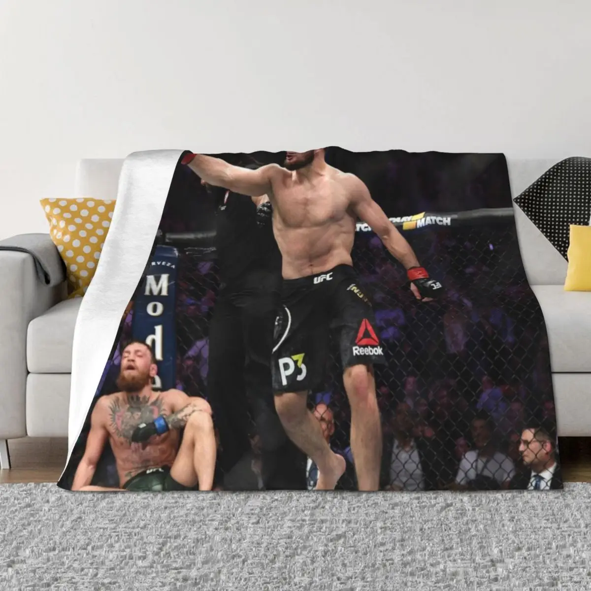 

Khabib X Mcgregor Fight Still Throw Blanket warm winter Decoratives Heavy Blankets