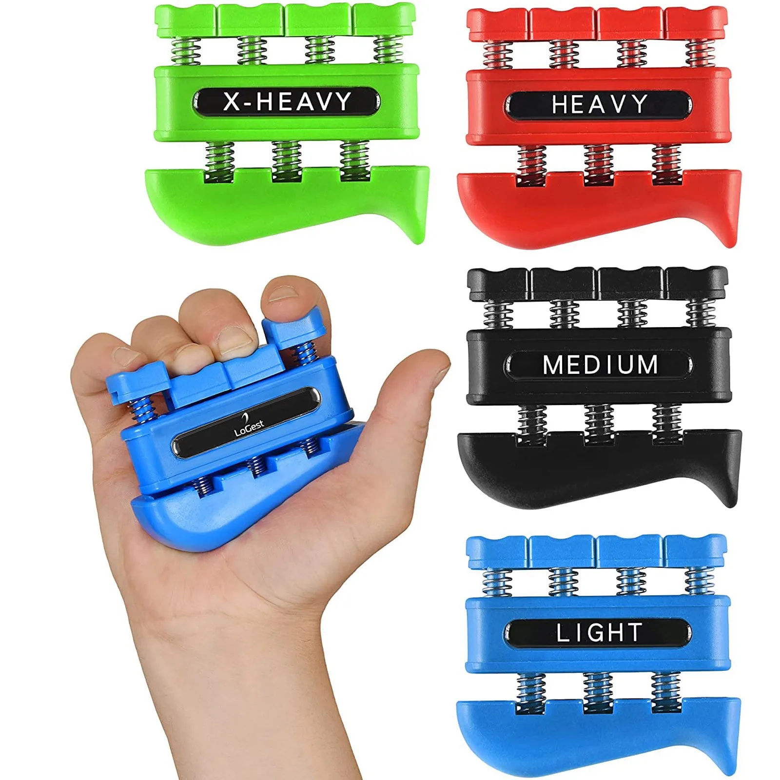 Finger Trainer Two-way Finger Strength Device Finger Rehabilitation Finger Strengthener Exercise Grip Strength Device