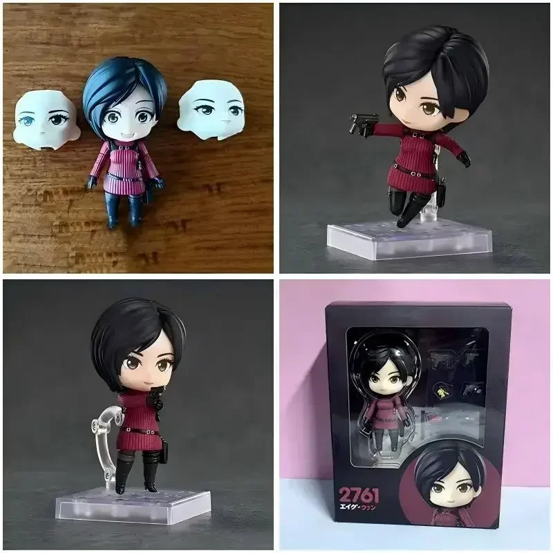 

Hot #2761 #2337 Ada Wong & Leon S. Kennedy Resident Evil Anime Figure Set Swappable Faces Movable Joints Action Figure For Gift