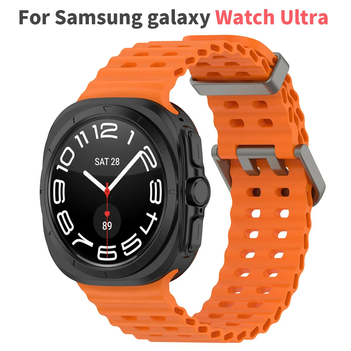 

Silicone sports strap for Samsung Galaxy Watch 7 47mm Ultra Mountain Climbing sports strap