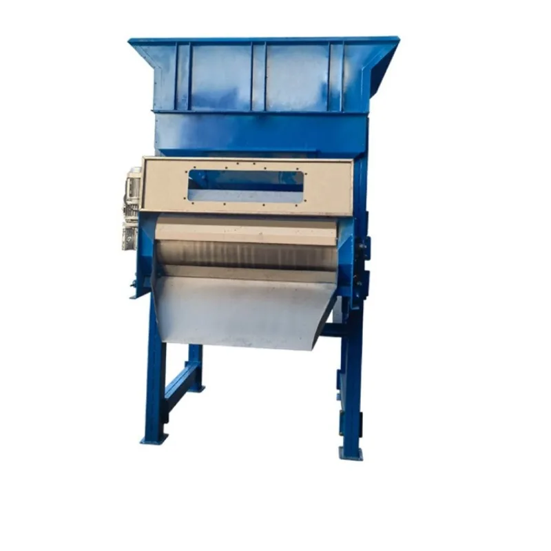 Large Feeding Hopper Strong Magnetic Drum Magnetic Separator Permanent Magnet Drum Iron Removal Equipment Deposit Payment Link