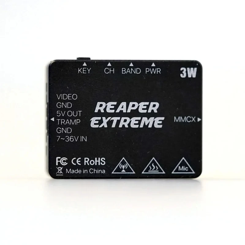 

Foxeer 5.8G Reaper Extreme 3W 72CH 25 мВт 200 мВт 500 мВт 1,5 Вт 3 Вт Регулируемый VTX для FPV дальнего действия