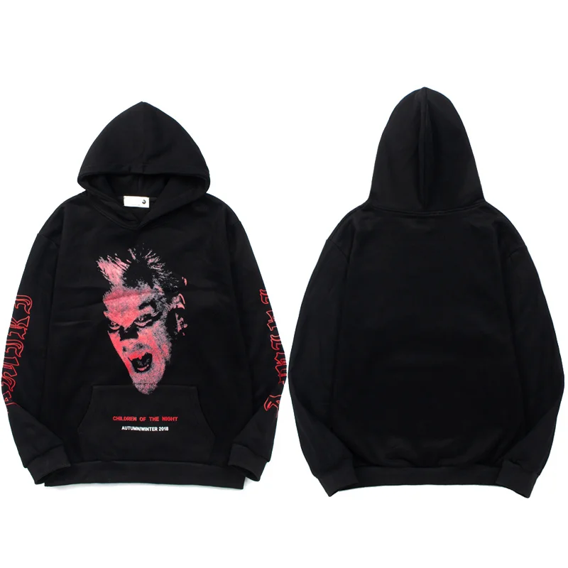 

Vintage Fashion Hoodie Men Women High Street Style Rebellious Sportswear Top Sports Hooded Sweatshirts
