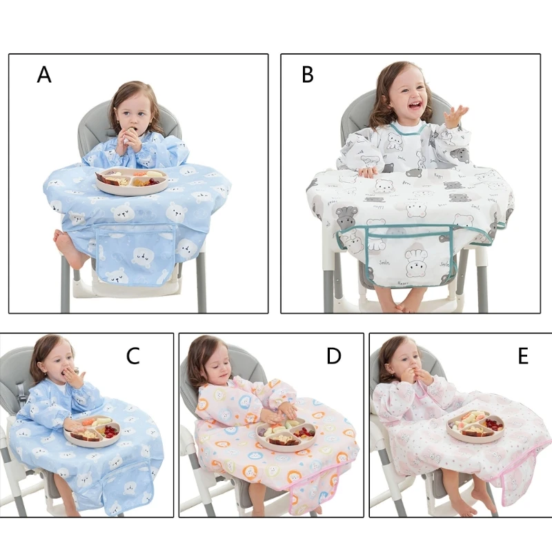 1 Pc Newborns Bib Table Cover Baby Dining Chair Gown Waterproof Saliva Towel Burp Apron Food Feeding Accessories