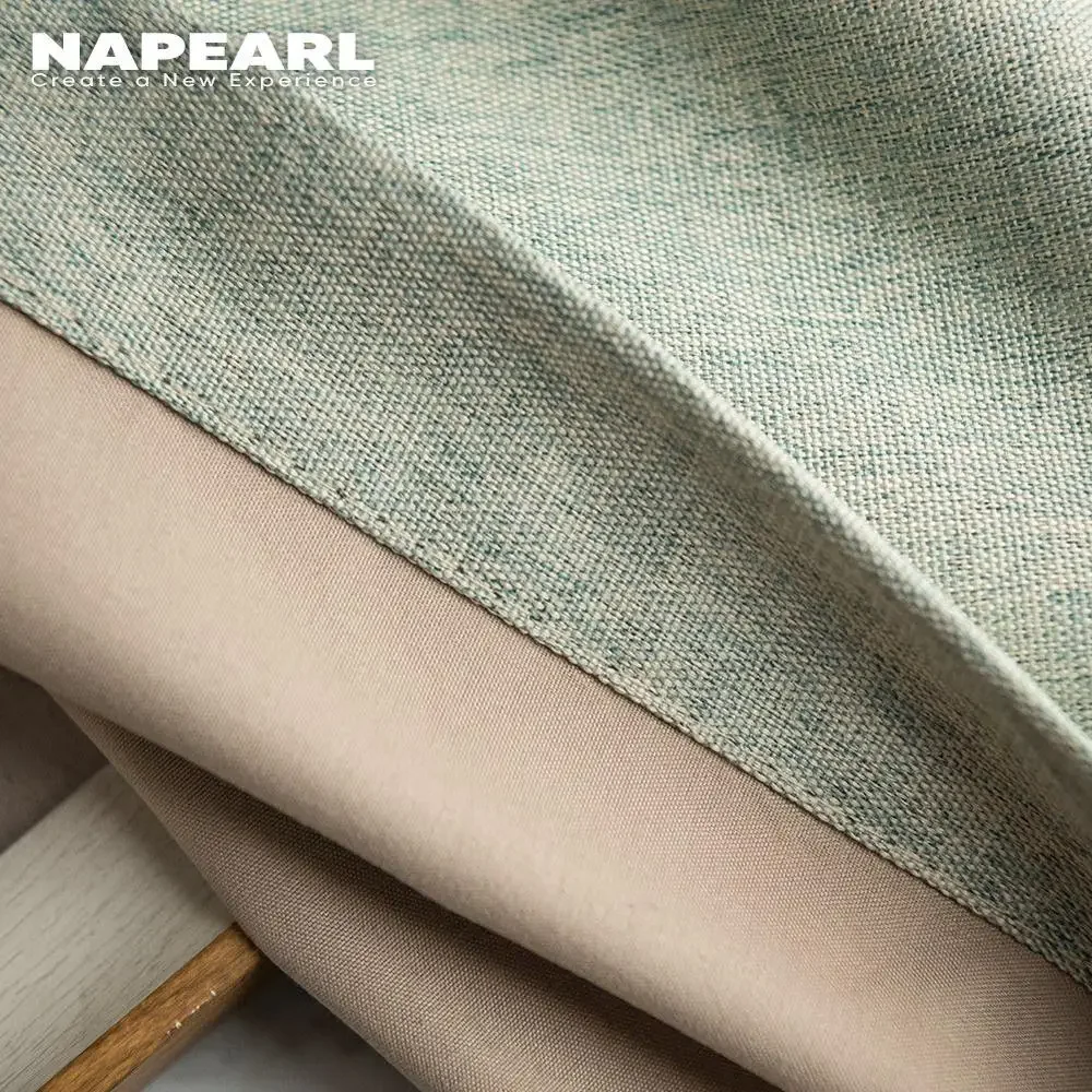 NAPEARL 100% Shading Blackout Curtains for Living Room Window All Match Solid Design Modern Draperies Home Decor Elegant 1 Piece image 6