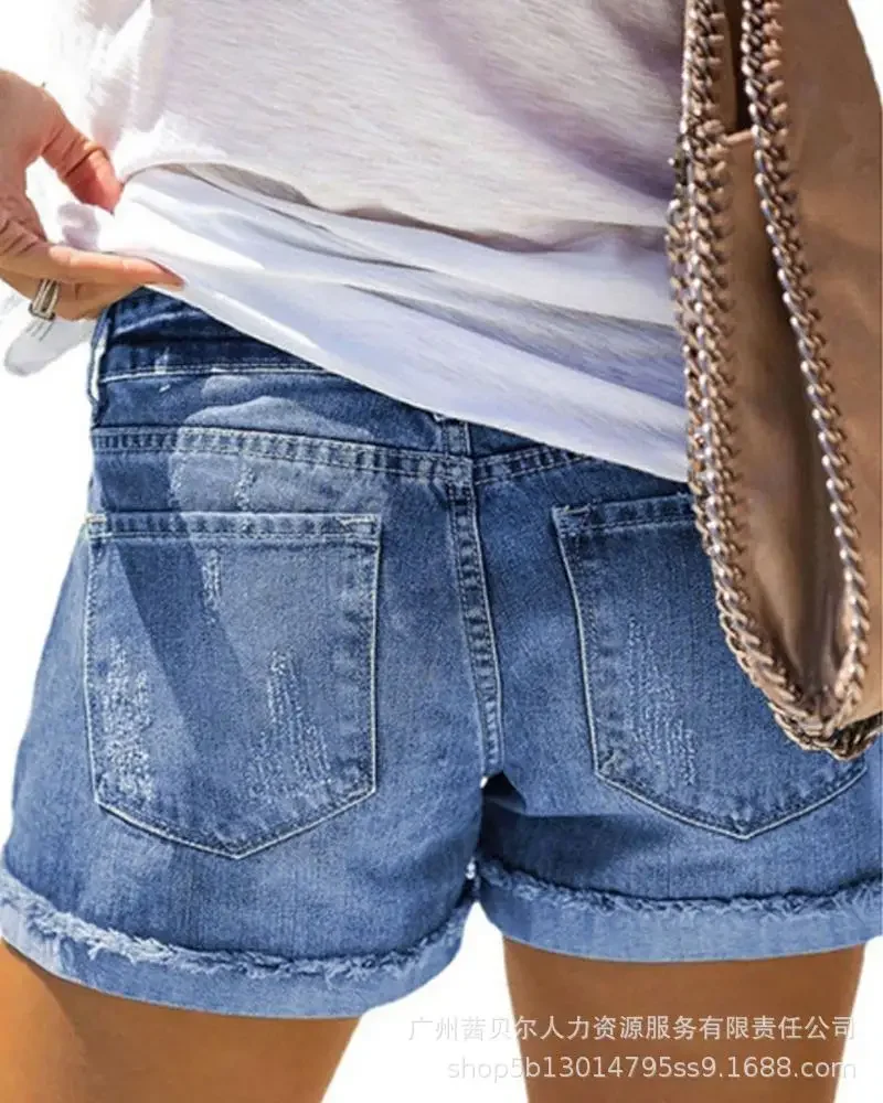 2023 Women's Jeans Street Trendsetter Summer Sexy Denim Shorts for Women