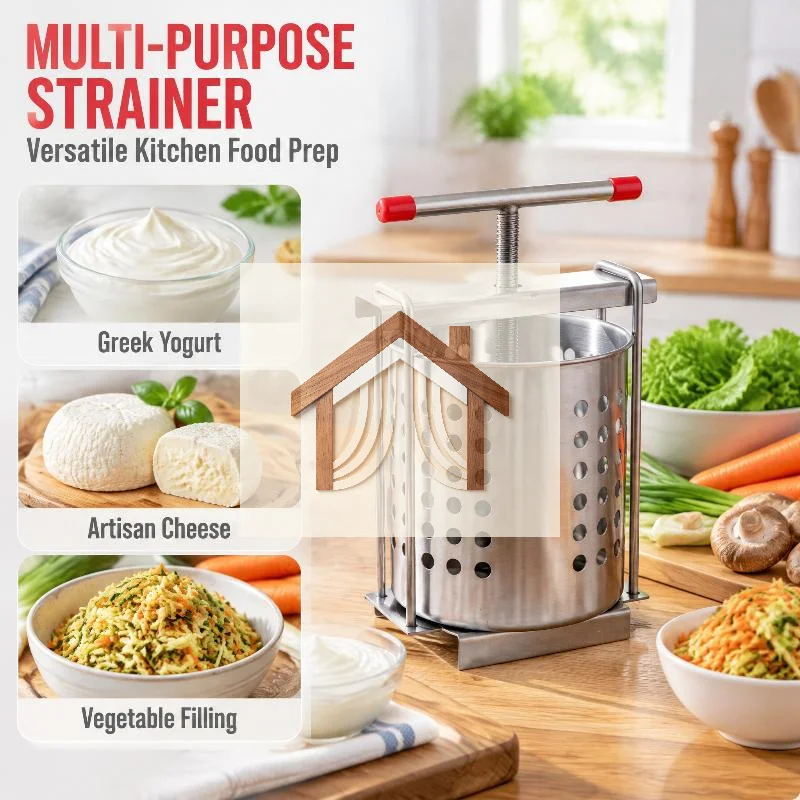 Food Grade Stainless Steel Manual Honey Extractor Vegetable Dehydrator Hand Juicer for Beekeeping Enthusiasts