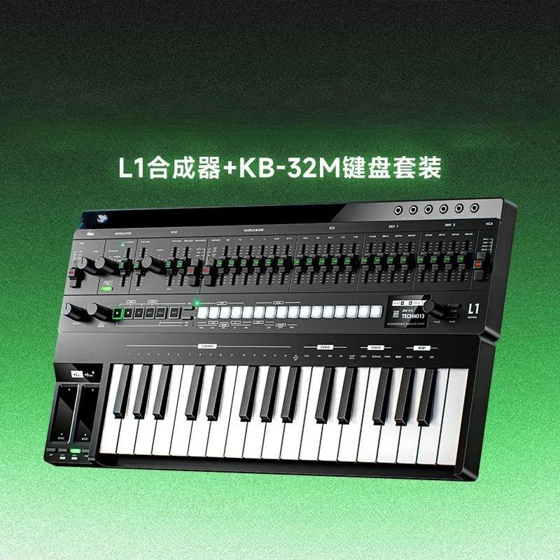 Analog Synthesizer Removable 32-key monophonic portable 64-step sequencer