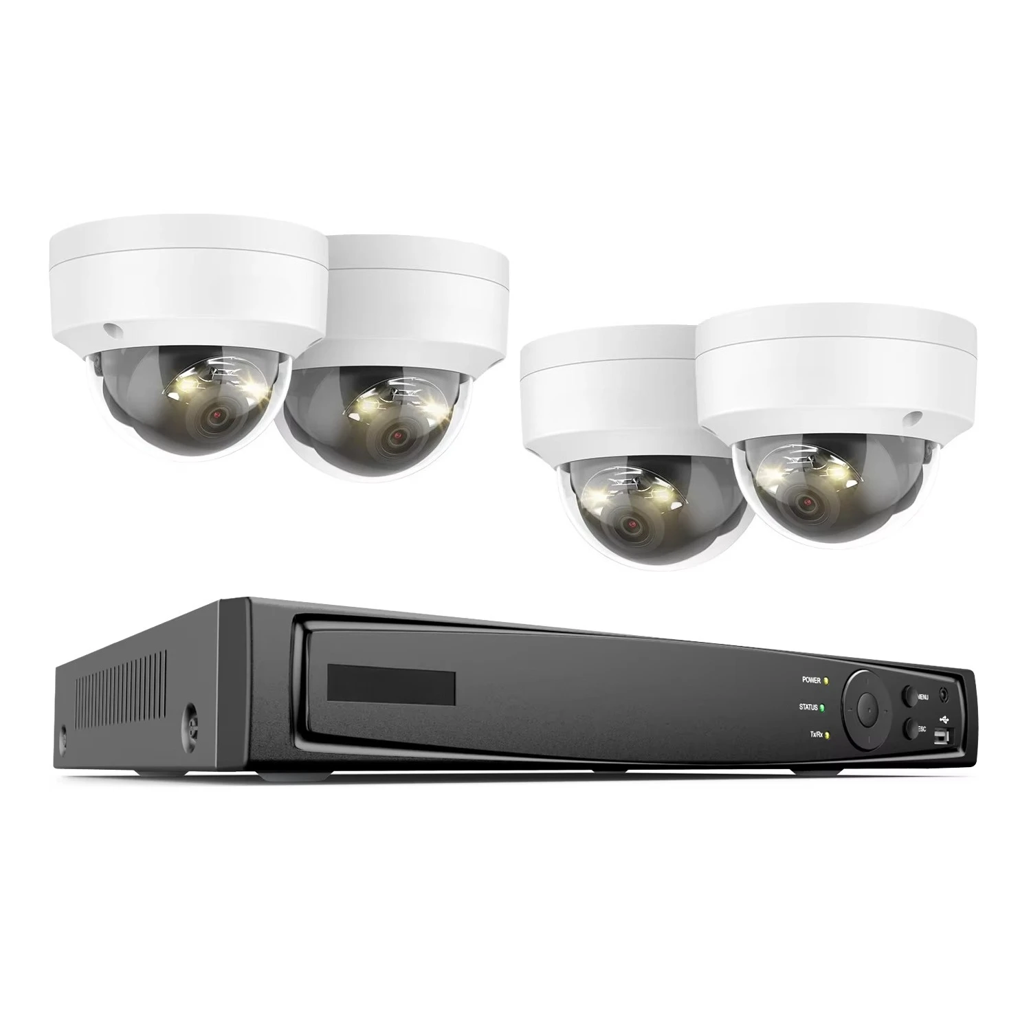 

ANNKE 8CH 12MP H.265+ PoE NVR Security System 4pcs 4K 8MP AI Detection Smart Dual Light Microphone CCTV Network