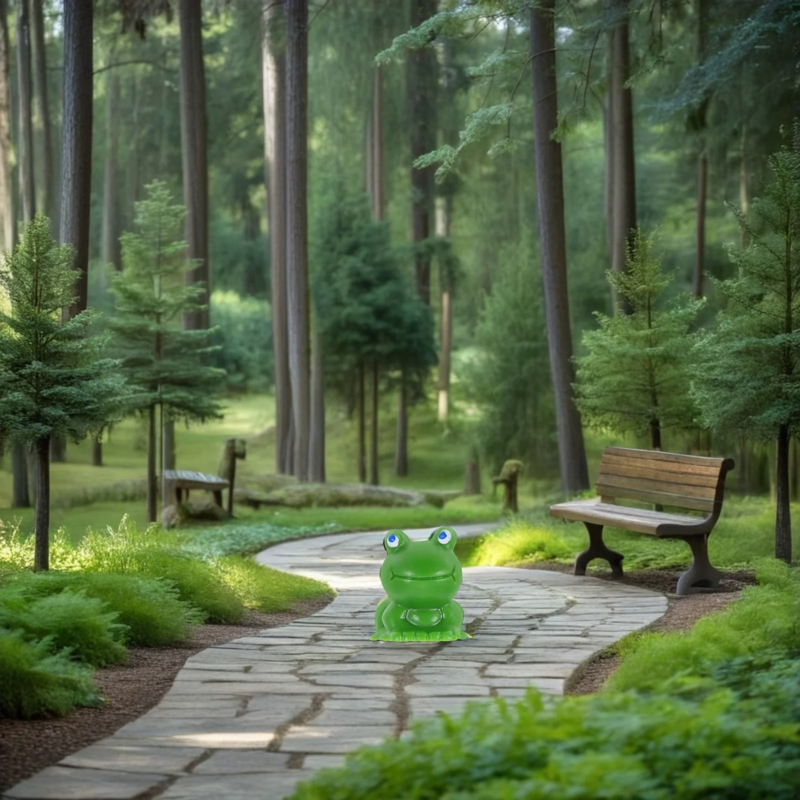 

120Pcs Mini Resin Frog Decorations Cute Miniature Dashboard Ornament Fairy Garden Moss Landscape Car Accessories