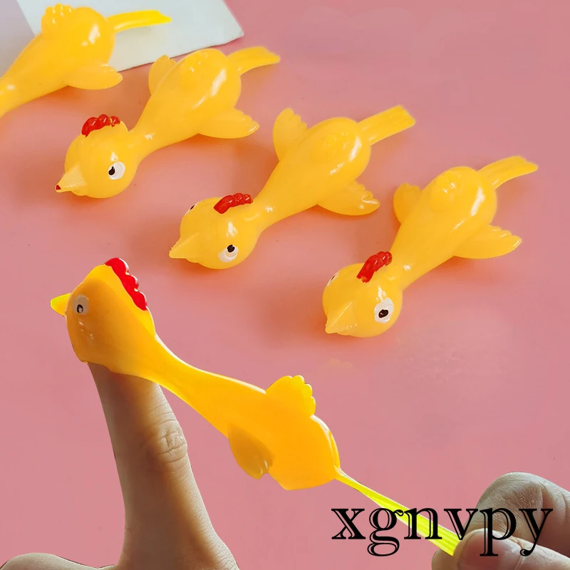 Xgnvpy Catapult Turkey Trick Fun Toy Catapult Chick Tpr Soft Launch Catapult Chick New Peculiar Children's Toy Fun Toy