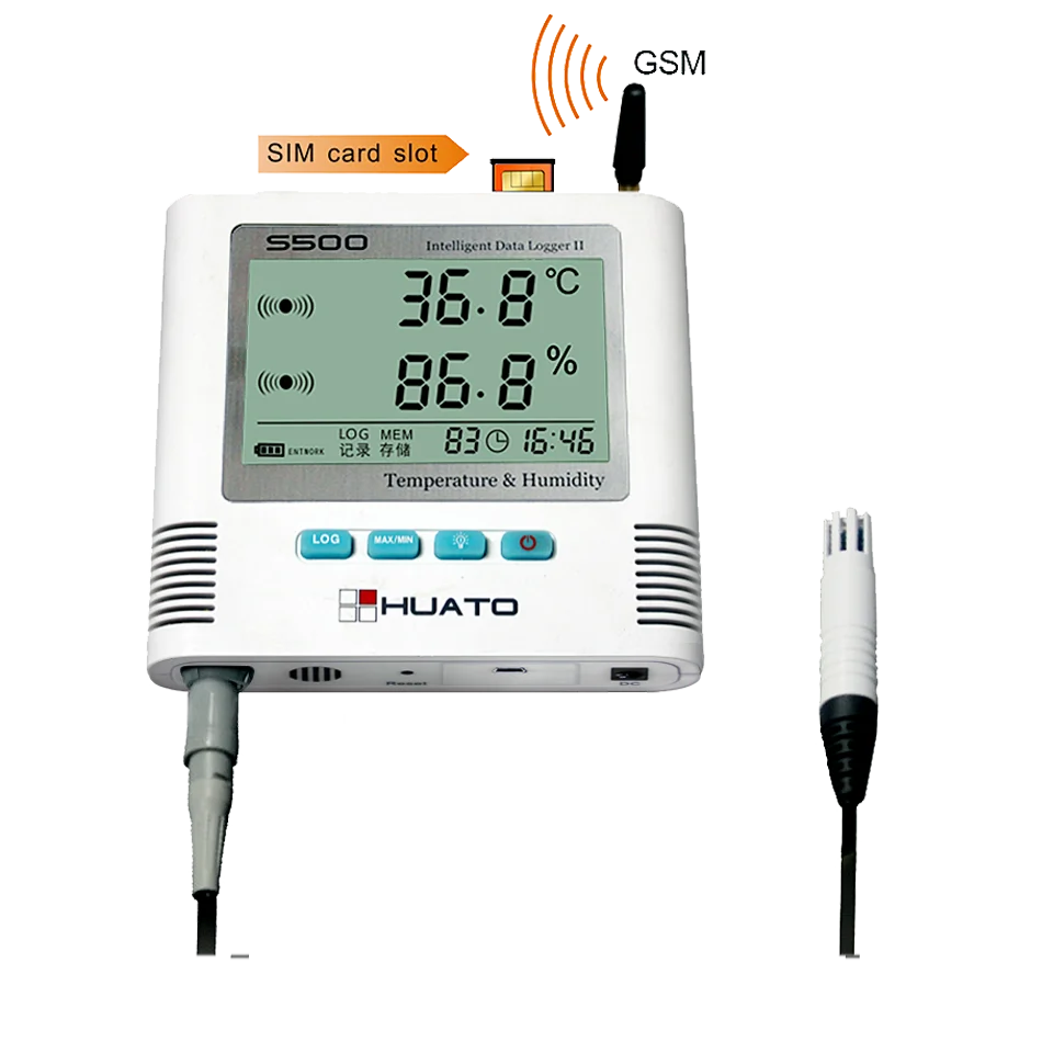 GSM Alarming Temperature and Humidity Data logger Monitoring System For  Transportation Monitoring For Medical Laboratory