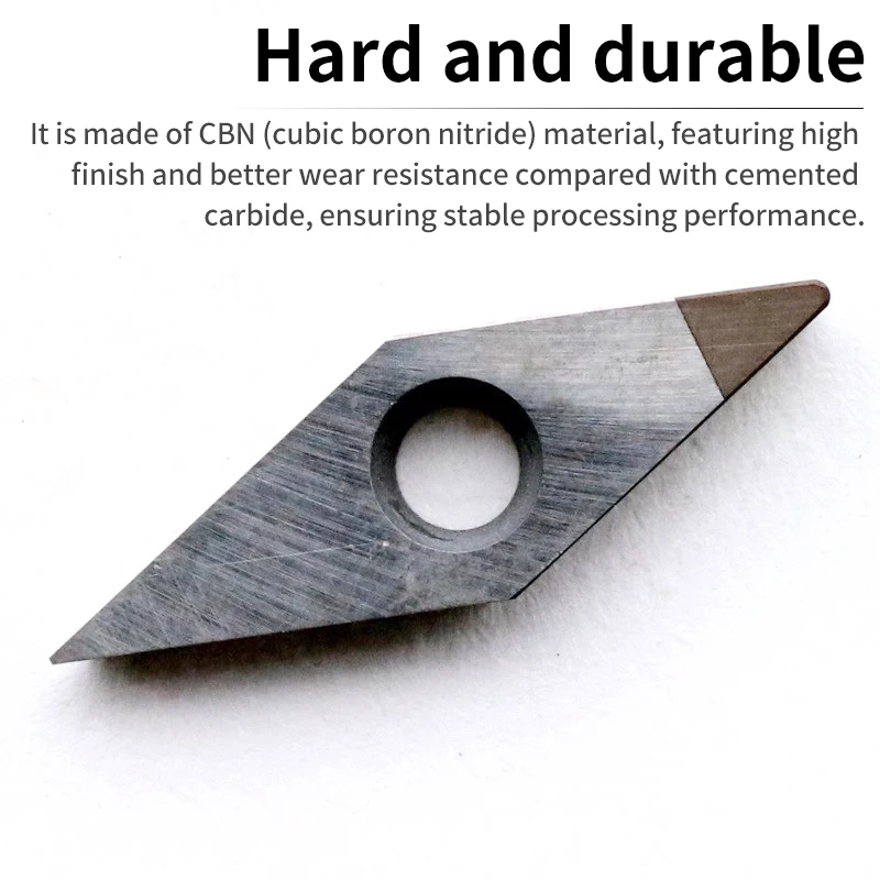 

VOKET закаленная сталь, обработанная CBN, кубический нитрид бора, теплообработанный VCGT160404, вставка для токарного инструмента с ЧПУ высокой твердости