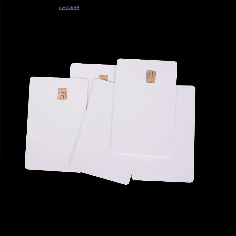 5 Pcs White Contact Sle4428 Chip Smart IC Blank PVC Card With SLE4442 Safety